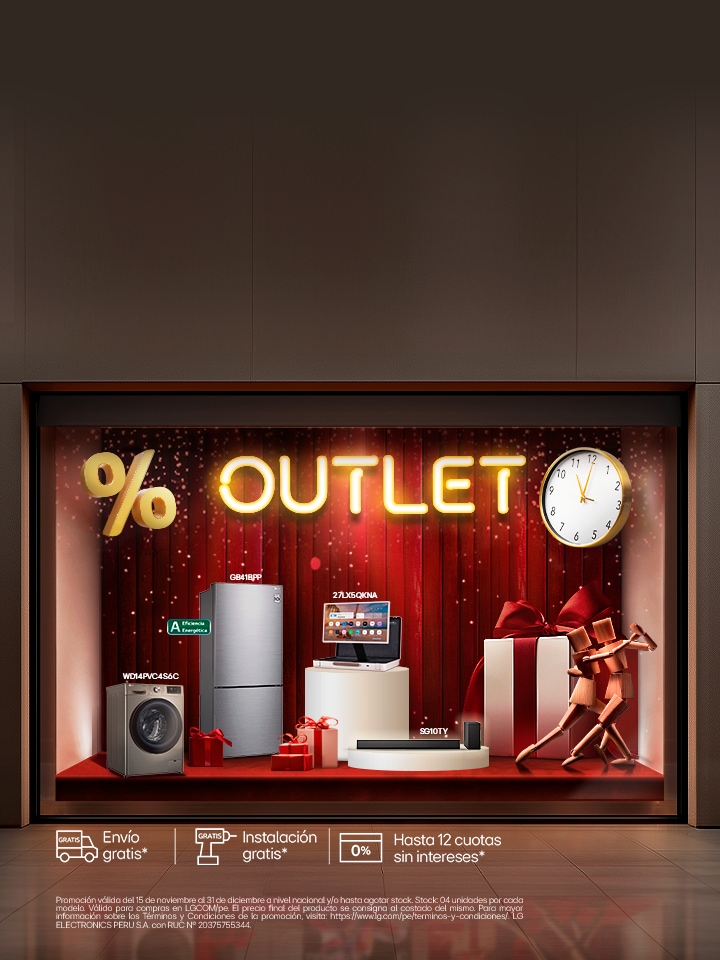 Hasta 55% de DSCTO. ¡Outlet Fin de Año LG! 