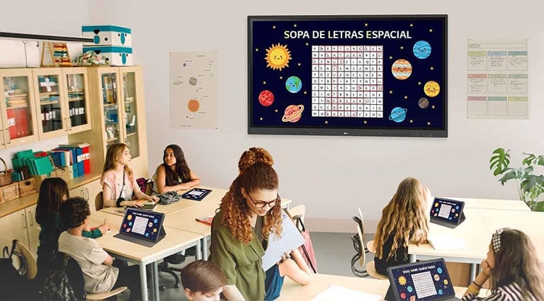 Un nuevo nivel de educación con los tableros interactivo s de LG