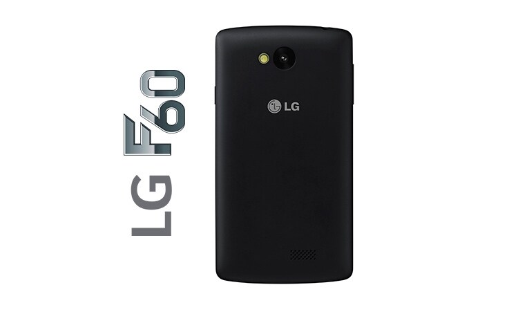 LG F60, SMARTPHONE CON PANTALLA WVGA DE 4,5", ANDROID 4.4 KITKAT, VELOCIDAD 4G LTE, PROCESADOR QUADCORE DE 1.2 GHZ, CÁMARA DE 5MP CON AUTO FOCUS Y BATERÍA DE 2.100 MAH, COLOR NEGRO, D390