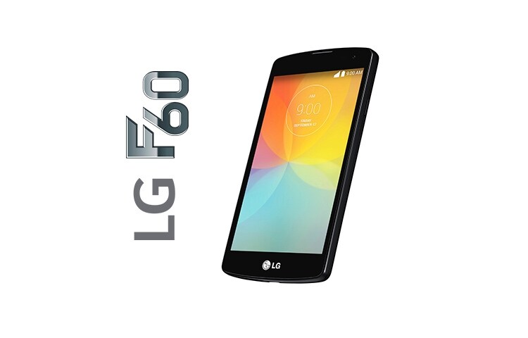 LG F60, SMARTPHONE CON PANTALLA WVGA DE 4,5", ANDROID 4.4 KITKAT, VELOCIDAD 4G LTE, PROCESADOR QUADCORE DE 1.2 GHZ, CÁMARA DE 5MP CON AUTO FOCUS Y BATERÍA DE 2.100 MAH, COLOR NEGRO, D390