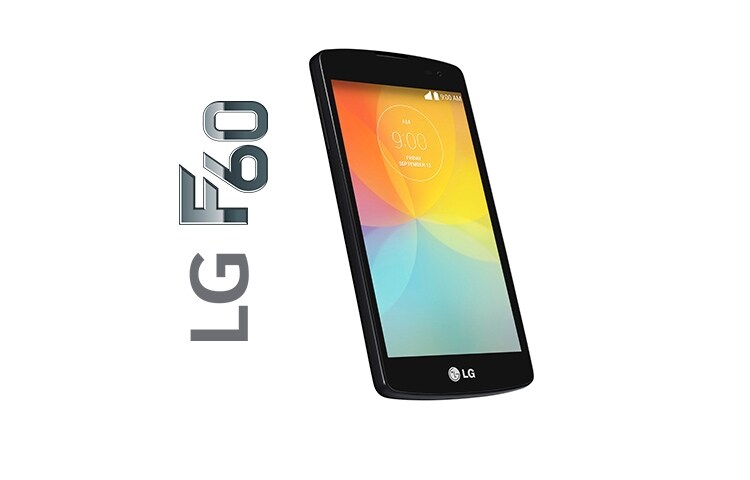 LG F60, SMARTPHONE CON PANTALLA WVGA DE 4,5", ANDROID 4.4 KITKAT, VELOCIDAD 4G LTE, PROCESADOR QUADCORE DE 1.2 GHZ, CÁMARA DE 5MP CON AUTO FOCUS Y BATERÍA DE 2.100 MAH, COLOR NEGRO, D390