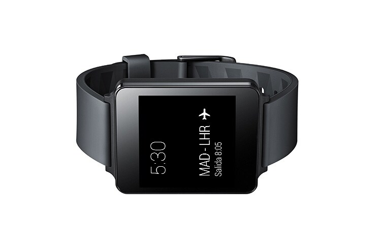 LG Sistema operativo Android Wear, compatible con Android 4.3, Pantalla táctil de 1.65" IPS, Batería 400 mAh, resistente a agua y polvo, W100