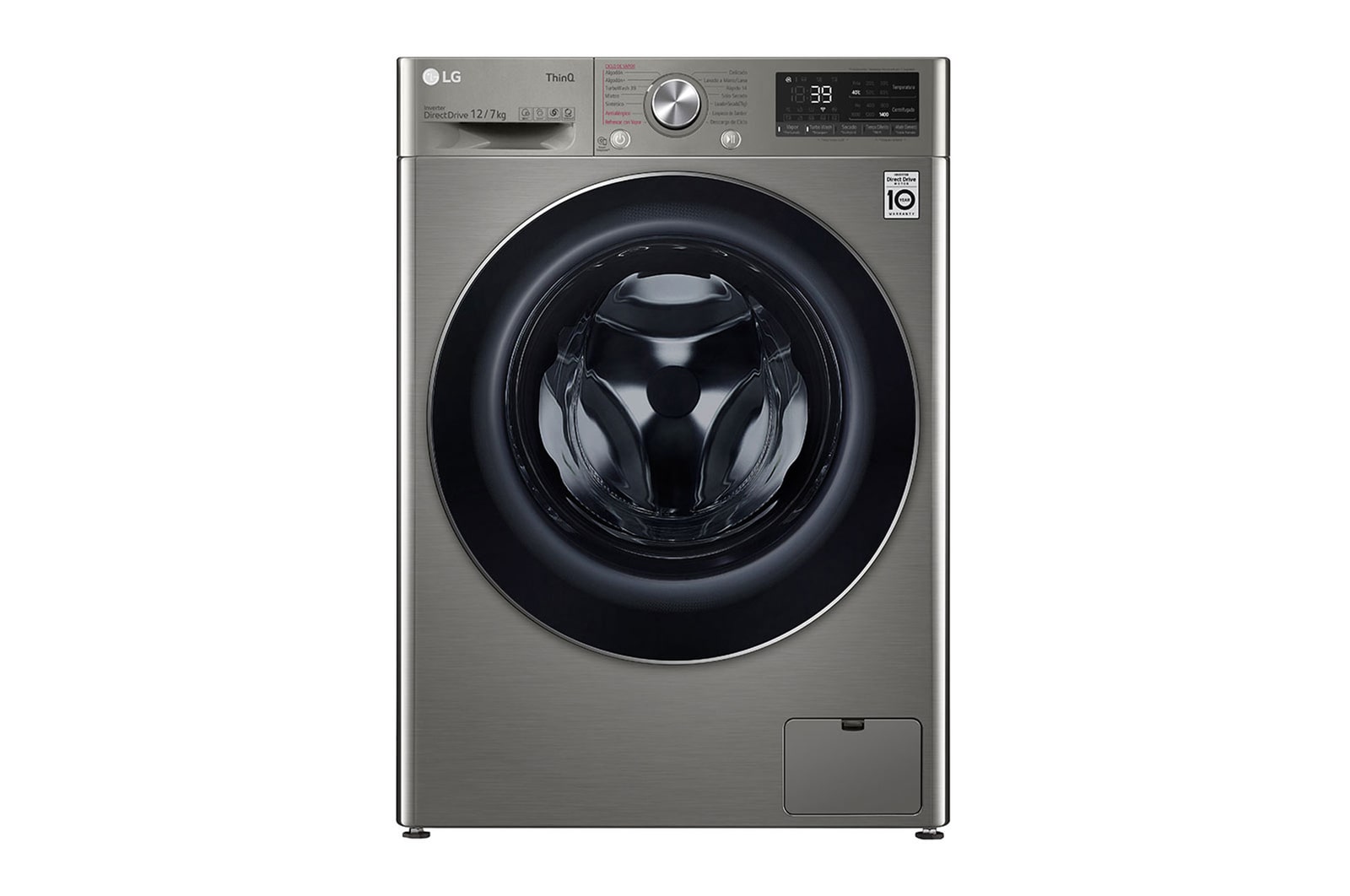 LG Lavaseca de 12Kg de Lavado y 7Kg de Secado, AI DD™ y ThinQ, WD12PVC3S6C