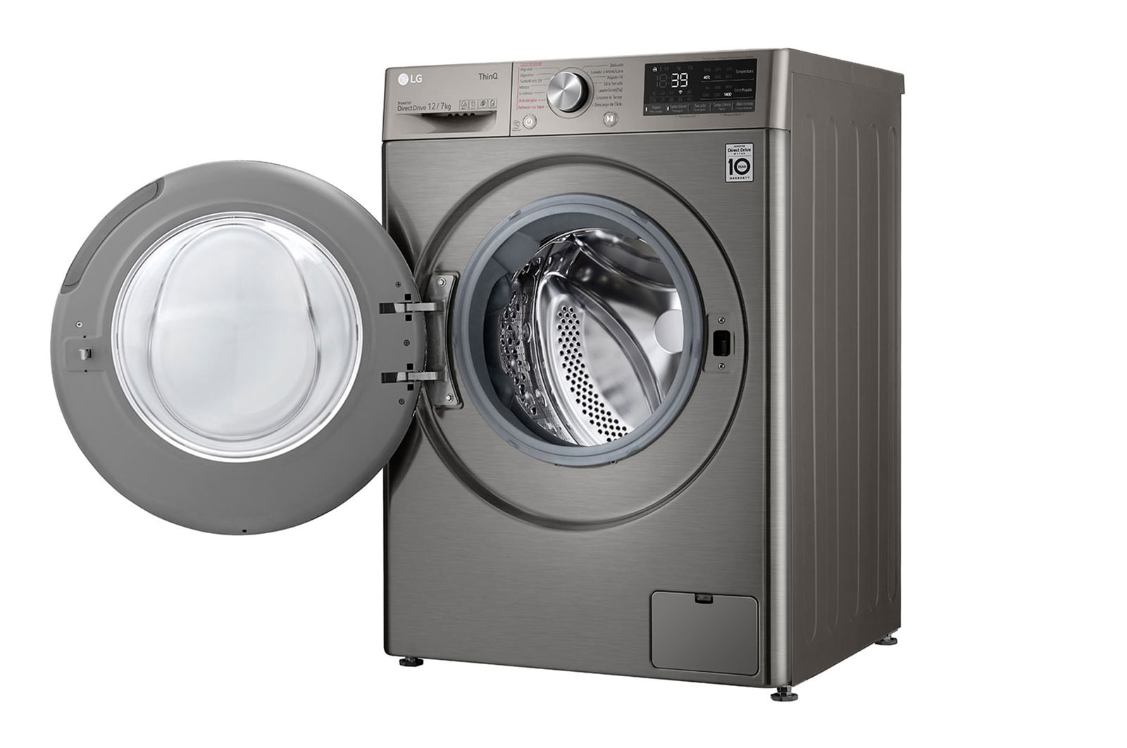 LG Lavaseca de 12Kg de Lavado y 7Kg de Secado, AI DD™ y ThinQ, WD12PVC3S6C