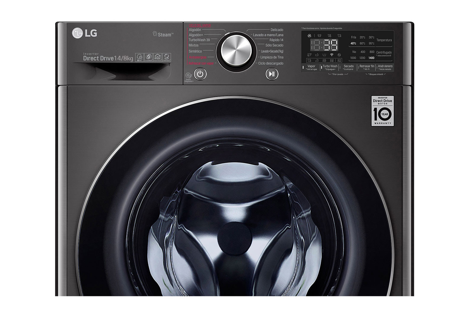 LG Lavaseca de 14Kg de Lavado y 8Kg de Secado, AI DD™ y ThinQ, WD14BVC2S6C