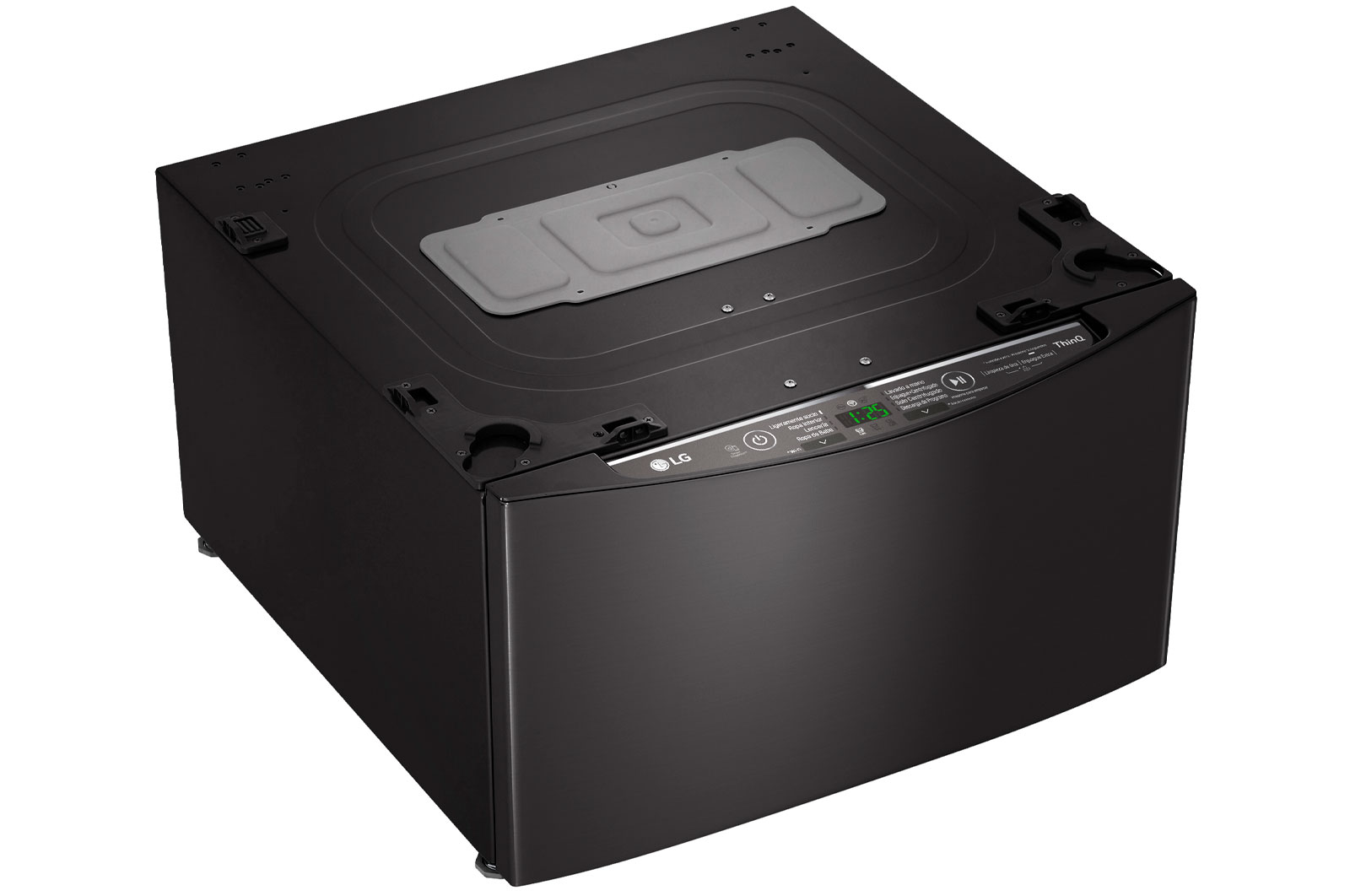 LG Lavadora de 2.5 kg, carga superior, TWINWash Mini, con Conectividad Wi-Fi, Negro Acero, WD2100BM