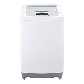 Vista frontal de Lavadora de 13 kg carga superior Smart Inverter con TurboDrum™, Blanco, WT13WPBK