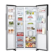 LG Refrigeradora LG Side by Side 509L con Múltiple Flujo de Aire, Total No Frost y Panel LED Táctil, GS51MPD