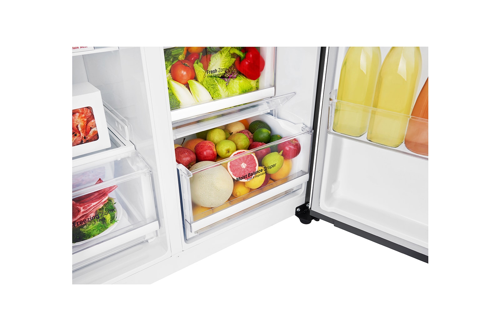 LG Refrigeradora Side by Side 591L con Múltiple Flujo de Aire, LS63SPGK