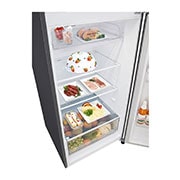 drawer view with food stored