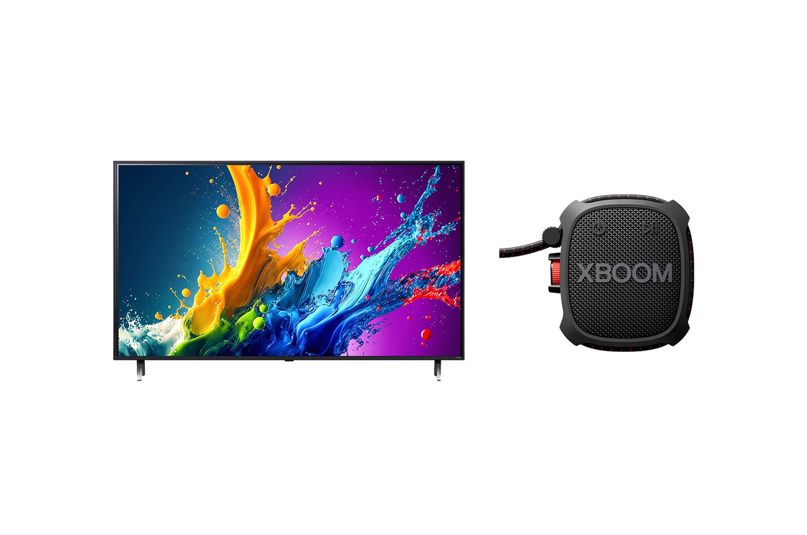 Front side view with bundle