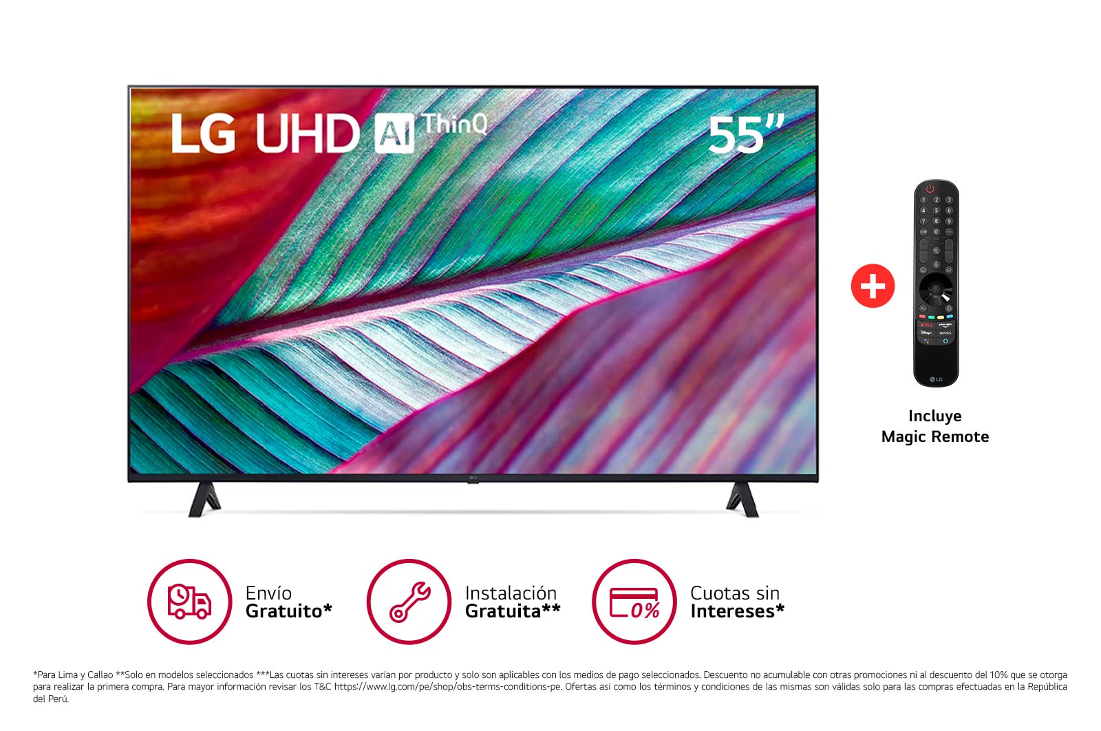 Pantalla LG 55 UHD AI ThinQ UR8750PSA 4K SMART TV 
