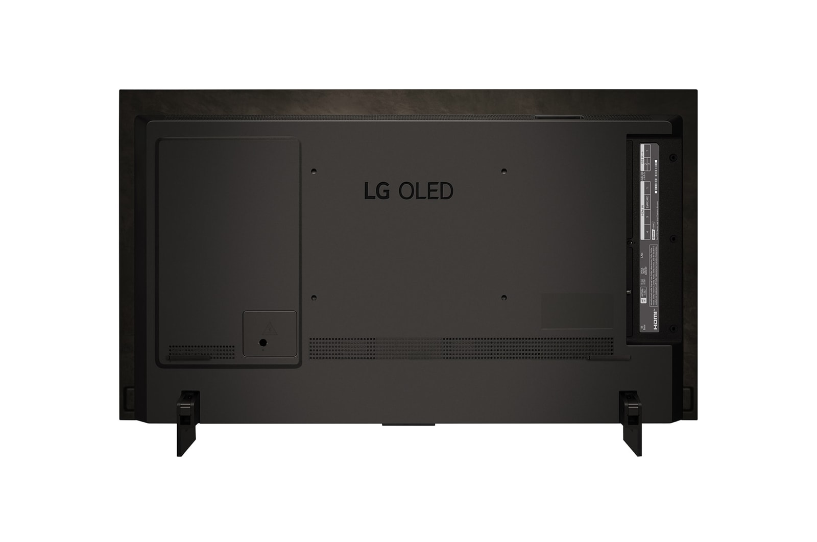 Rear view of LG OLED evo TV, OLED C4