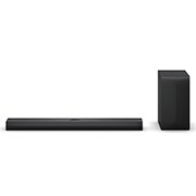 Front view of LG Soundbar and Subwoofer