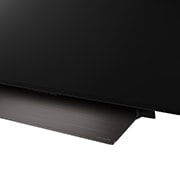 Close-up of LG OLED evo TV, OLED C4 from the base