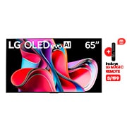 LG  LG OLED evo 65" G3 Diseño Galería 4K Smart TV con ThinQ AI (Inteligencia Artificial), 4K Procesador Inteligente α9 generación 6 (2023), OLED65G3PSA