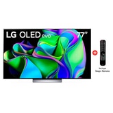  LG OLED evo 77" C3 4K Smart TV con ThinQ AI (Inteligencia Artificial), 4K Procesador Inteligente α9 generación 6 (2023)