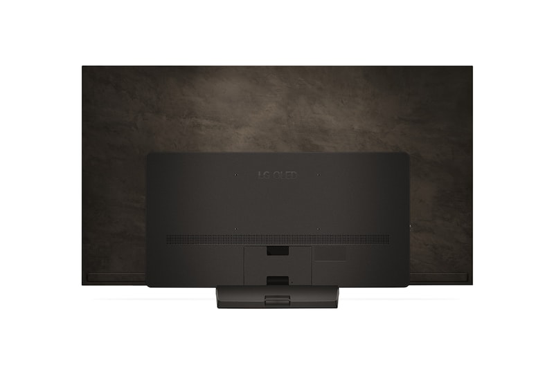 Rear view of LG OLED evo TV, OLED C4