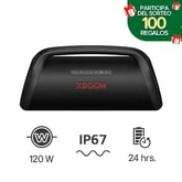 Parlante LG XBOOM Go XG9 Negro | 120W | Sound Boost | Light Studio | IP67 | 24 Horas de Batería