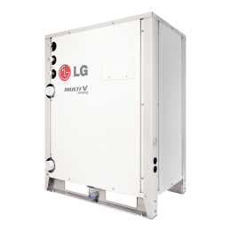 A white rectangular shape LG Multi V Water 5 outdoor unit is displayed.