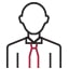 The LG HVAC end user is represented by an icon shaped like a person wearing a tie.