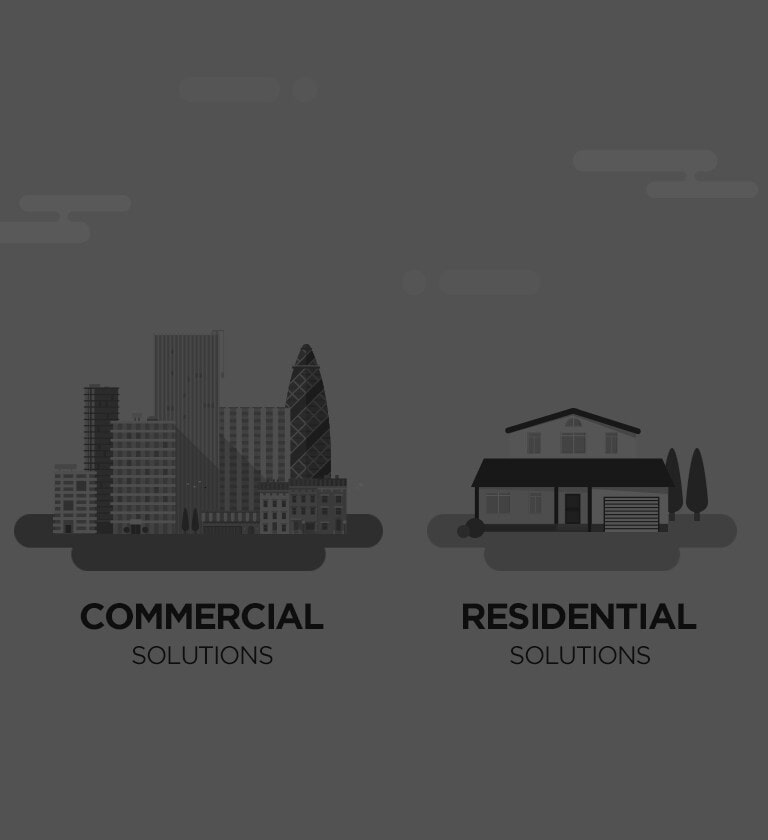 Comparison between commercial and residential solutions.