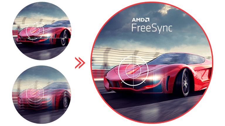 AMD FreeSync offering Fluid and Rapid Motion.