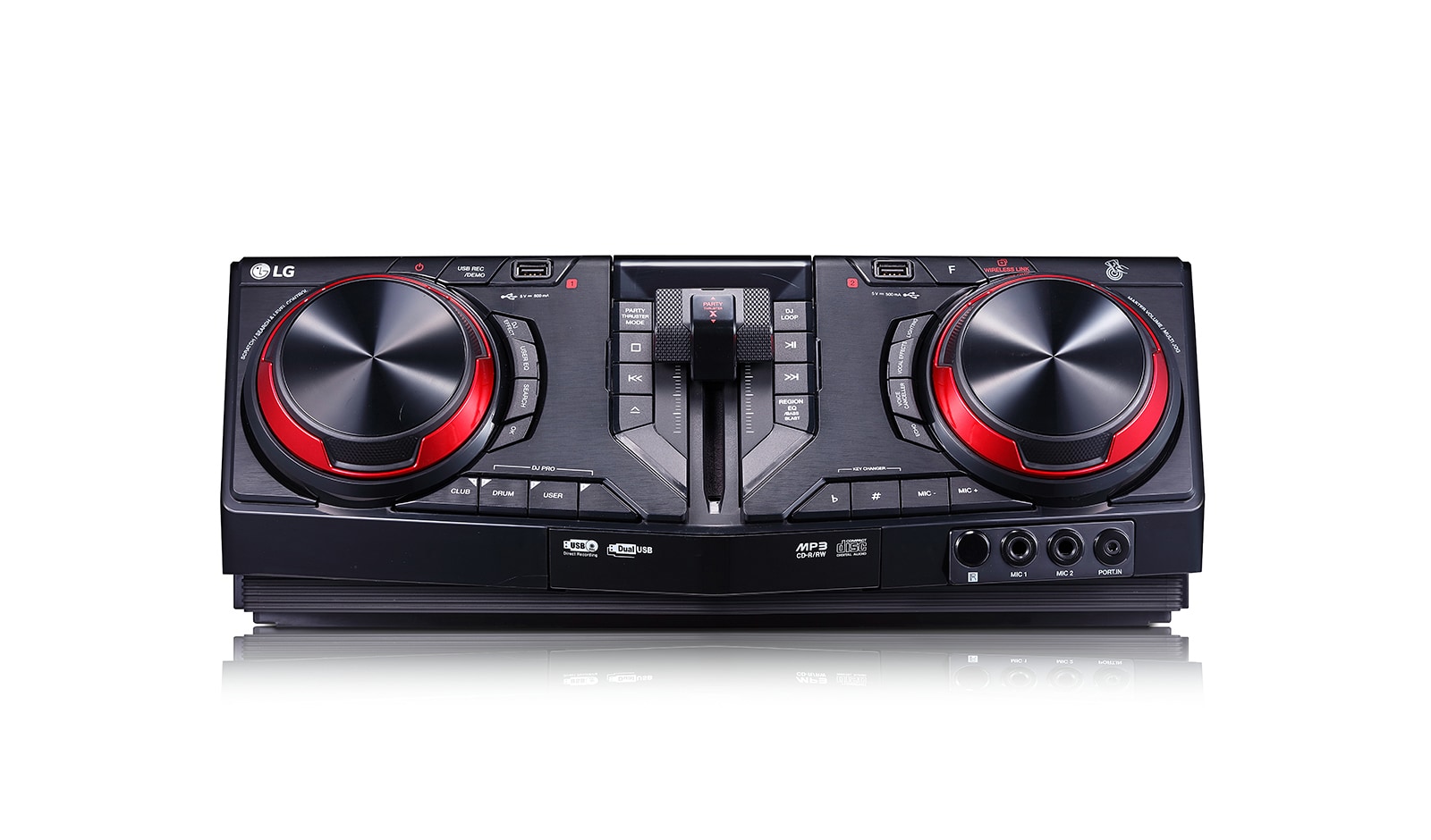 LG 2.1 ch, 2900W RMS, FM, TV Sound Sync, Wireless Party Link, DJ & Karaoke Functions, Bass Blast+, CJ88