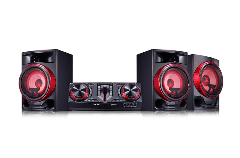 LG 2.1 ch, 2900W RMS, FM, TV Sound Sync, Wireless Party Link, DJ & Karaoke Functions, Bass Blast+, CJ88