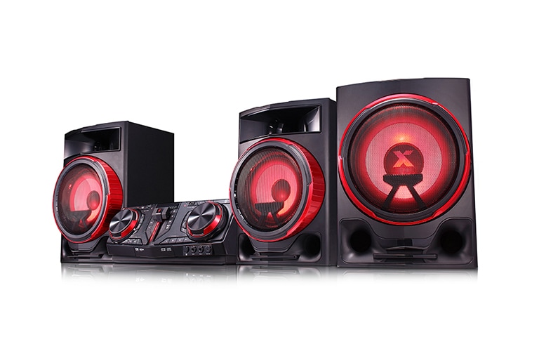 LG 2.1 ch, 2900W RMS, FM, TV Sound Sync, Wireless Party Link, DJ & Karaoke Functions, Bass Blast+, CJ88