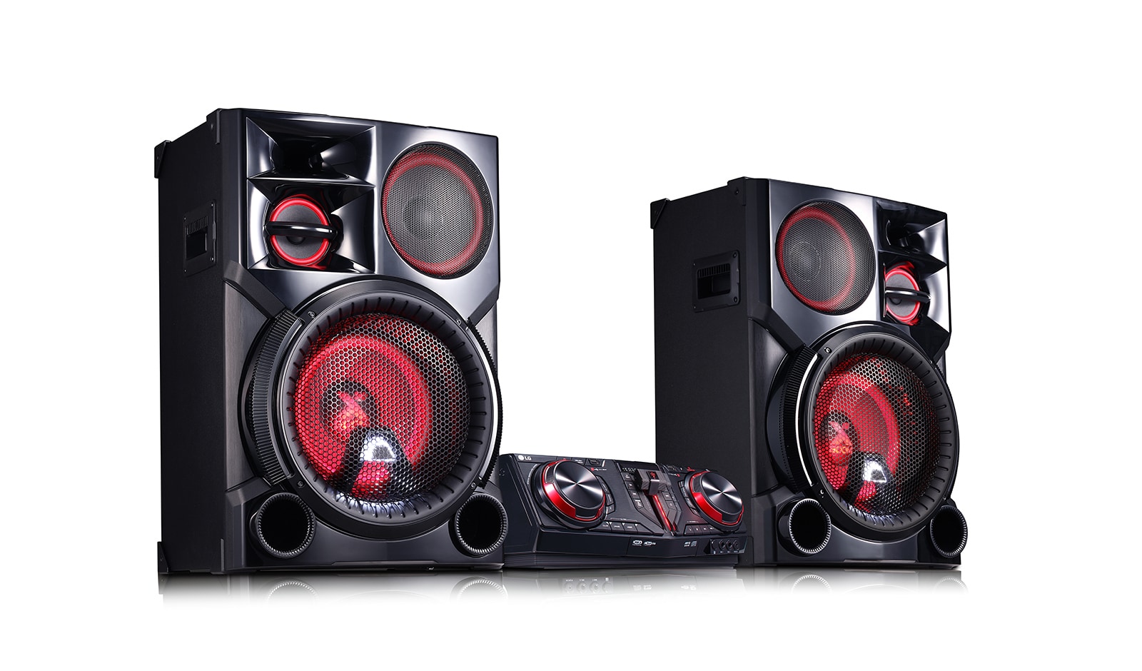 LG 3,500 Watts RMS, DJ Pro (DJ PAD), TV Sound Sync, Party Thruster Pro, Voice Canceller & Key Changer, Auto DJ XBOOM, CJ98