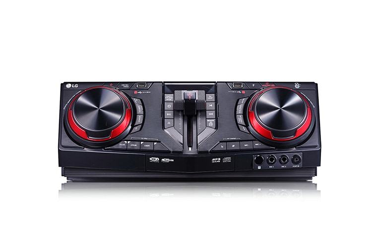 LG 3,500 Watts RMS, DJ Pro (DJ PAD), TV Sound Sync, Party Thruster Pro, Voice Canceller & Key Changer, Auto DJ XBOOM, CJ98