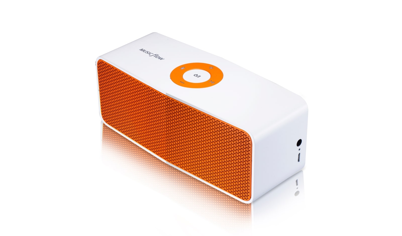 LG MUSIC flow P5 Portable Bluetooth Speaker NP5550 | White Orange, NP5550WO