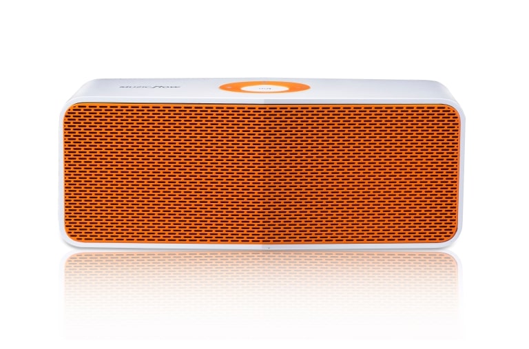 LG MUSIC flow P5 Portable Bluetooth Speaker NP5550 | White Orange, NP5550WO