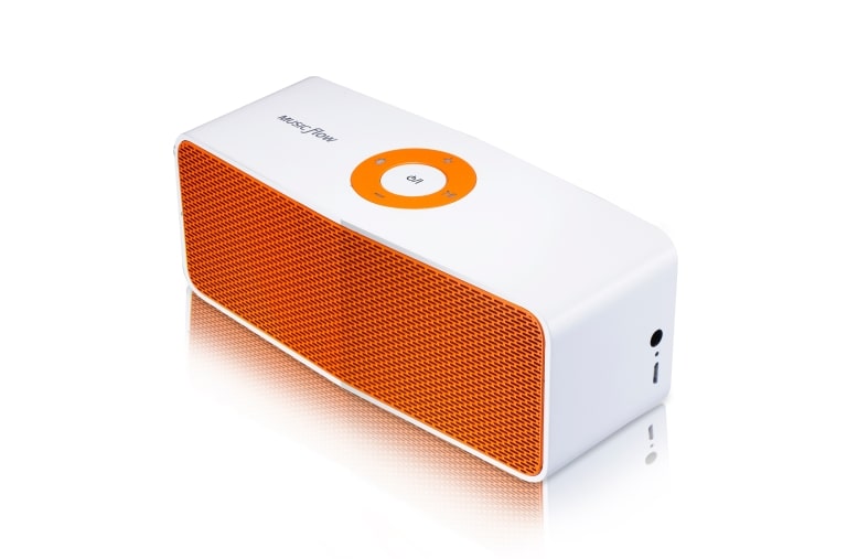 LG MUSIC flow P5 Portable Bluetooth Speaker NP5550 | White Orange, NP5550WO