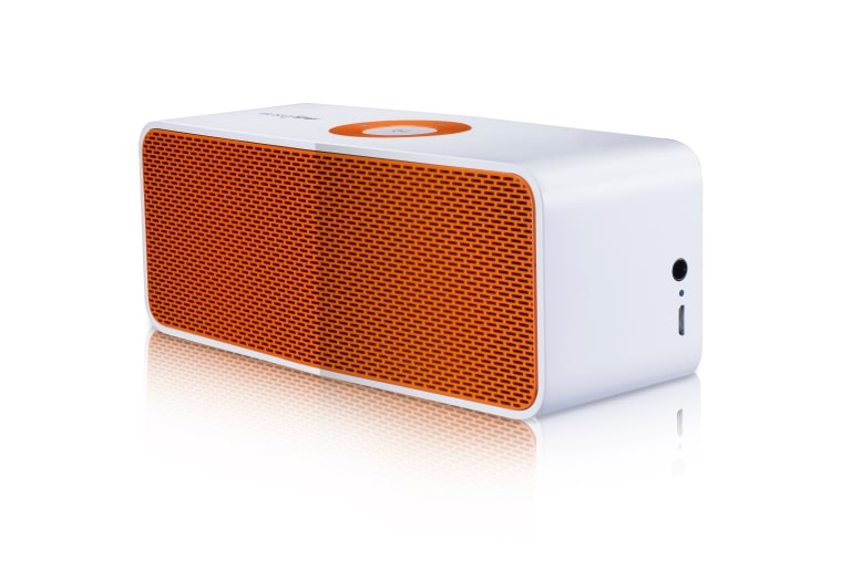 LG MUSIC flow P5 Portable Bluetooth Speaker NP5550 | White Orange, NP5550WO