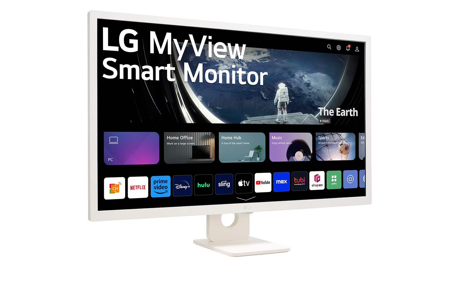 LG 31.5'' Full HD IPS MyView Smart Monitor with webOS, 32SR50F-W