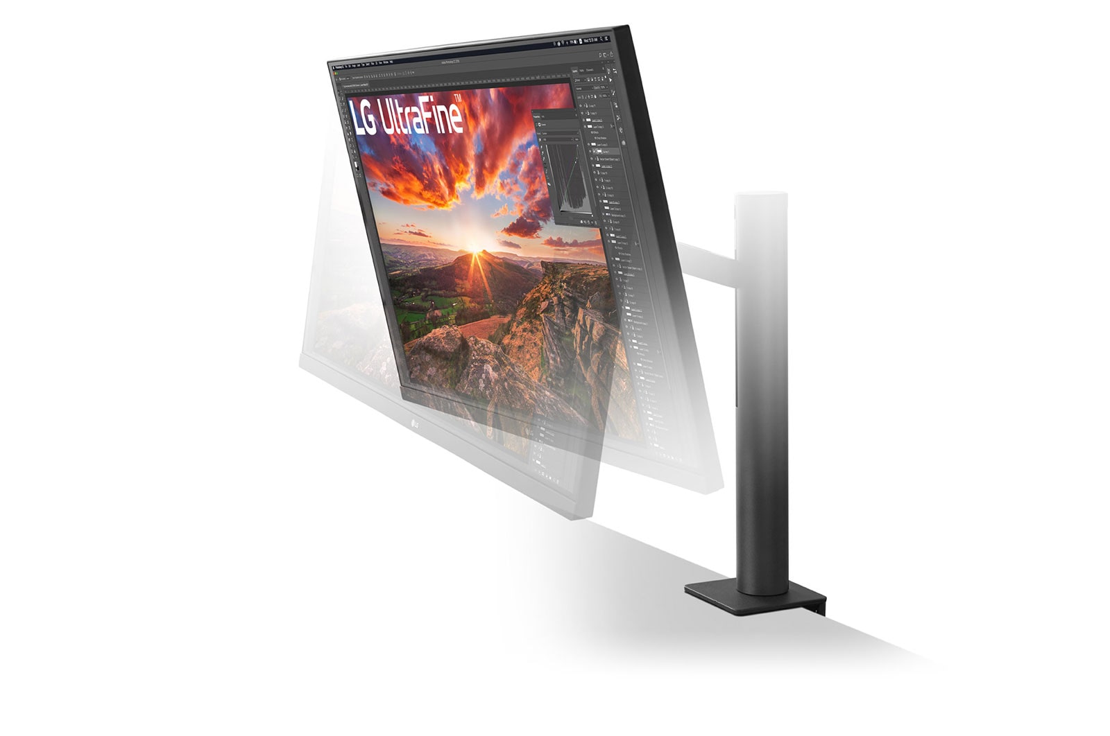 LG 31.5" UHD 4K Ergo IPS Monitor with USB Type-C™, 32UN880-B