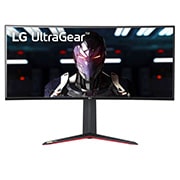 LG 34" 21:9 Curved UltraGear™ QHD 1ms Gaming Monitor with 144Hz, 34GN850-B