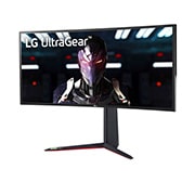 LG 34" 21:9 Curved UltraGear™ QHD 1ms Gaming Monitor with 144Hz, 34GN850-B