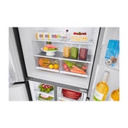 LG 20.8 Cu. Ft French Door Refrigerator with LinearCooling™ in Western Black, GR-B22FTQVB