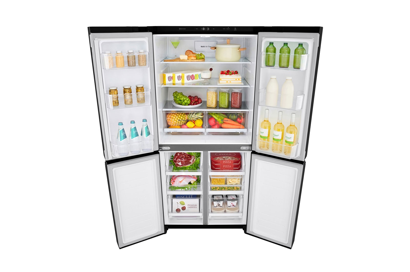 LG 20.8 Cu. Ft French Door Refrigerator with LinearCooling™ in Western Black, GR-B22FTQVB