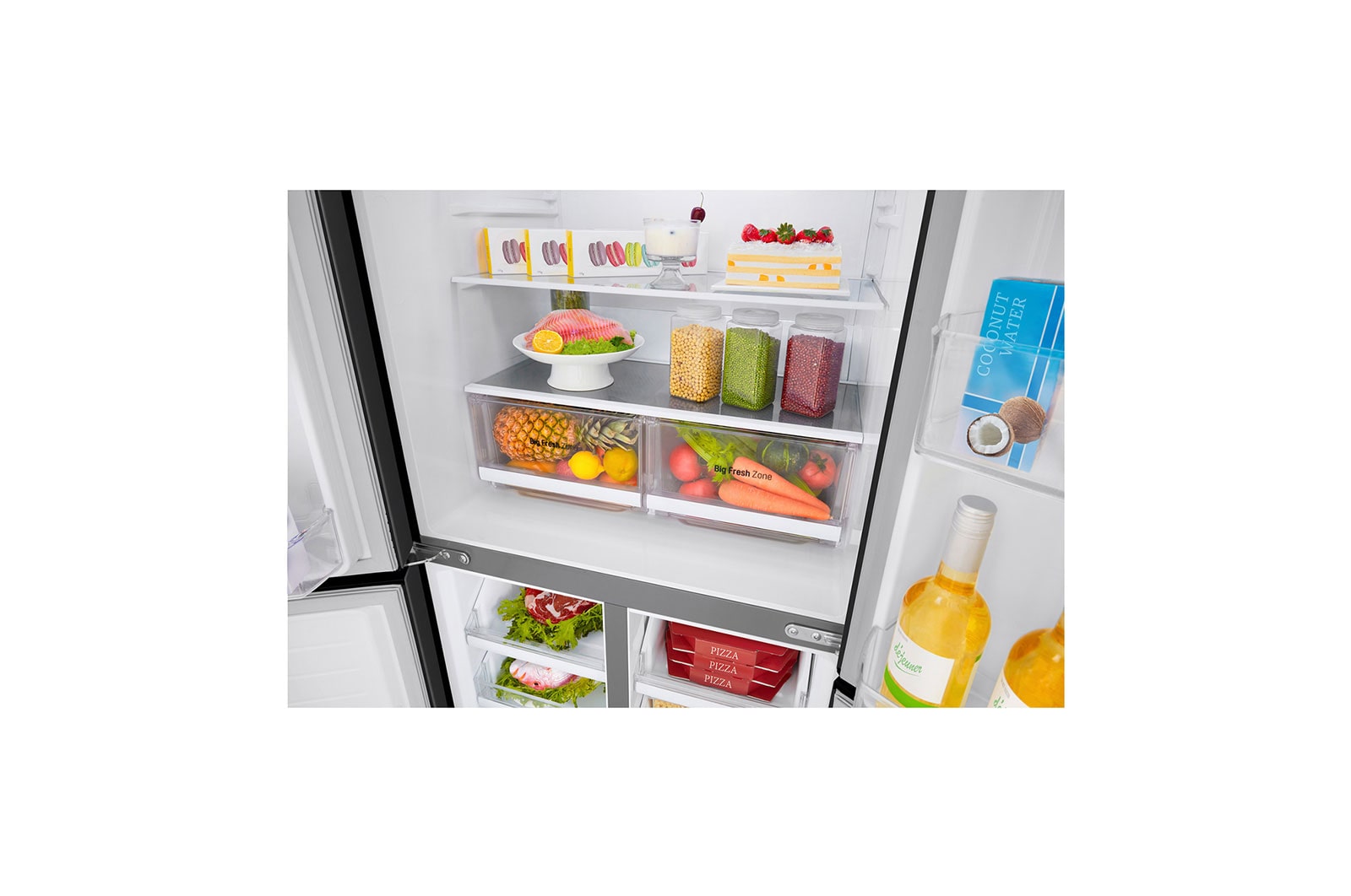 LG 20.8 Cu. Ft French Door Refrigerator with LinearCooling™ in Western Black, GR-B22FTQVB