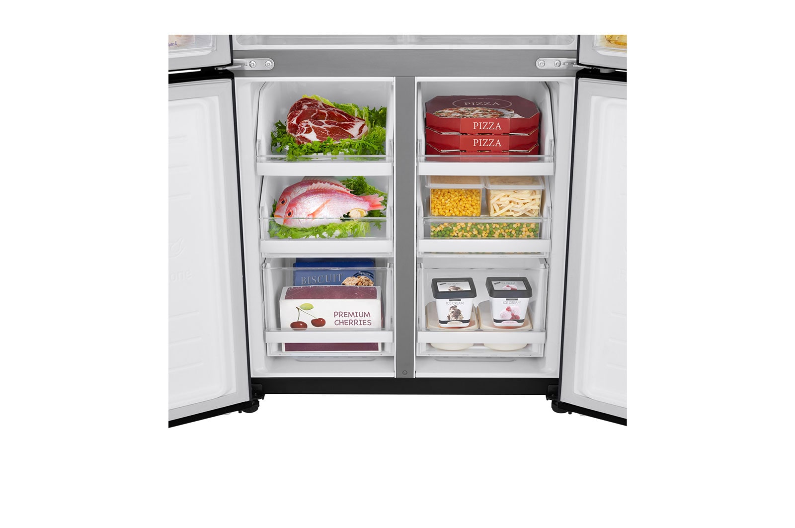 LG 20.8 Cu. Ft French Door Refrigerator with LinearCooling™ in Western Black, GR-B22FTQVB