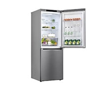 LG 11.8 Cu. Ft. Bottom Freezer Refrigerator with Door Cooling+ in Platinum Silver, GR-B369NLRM
