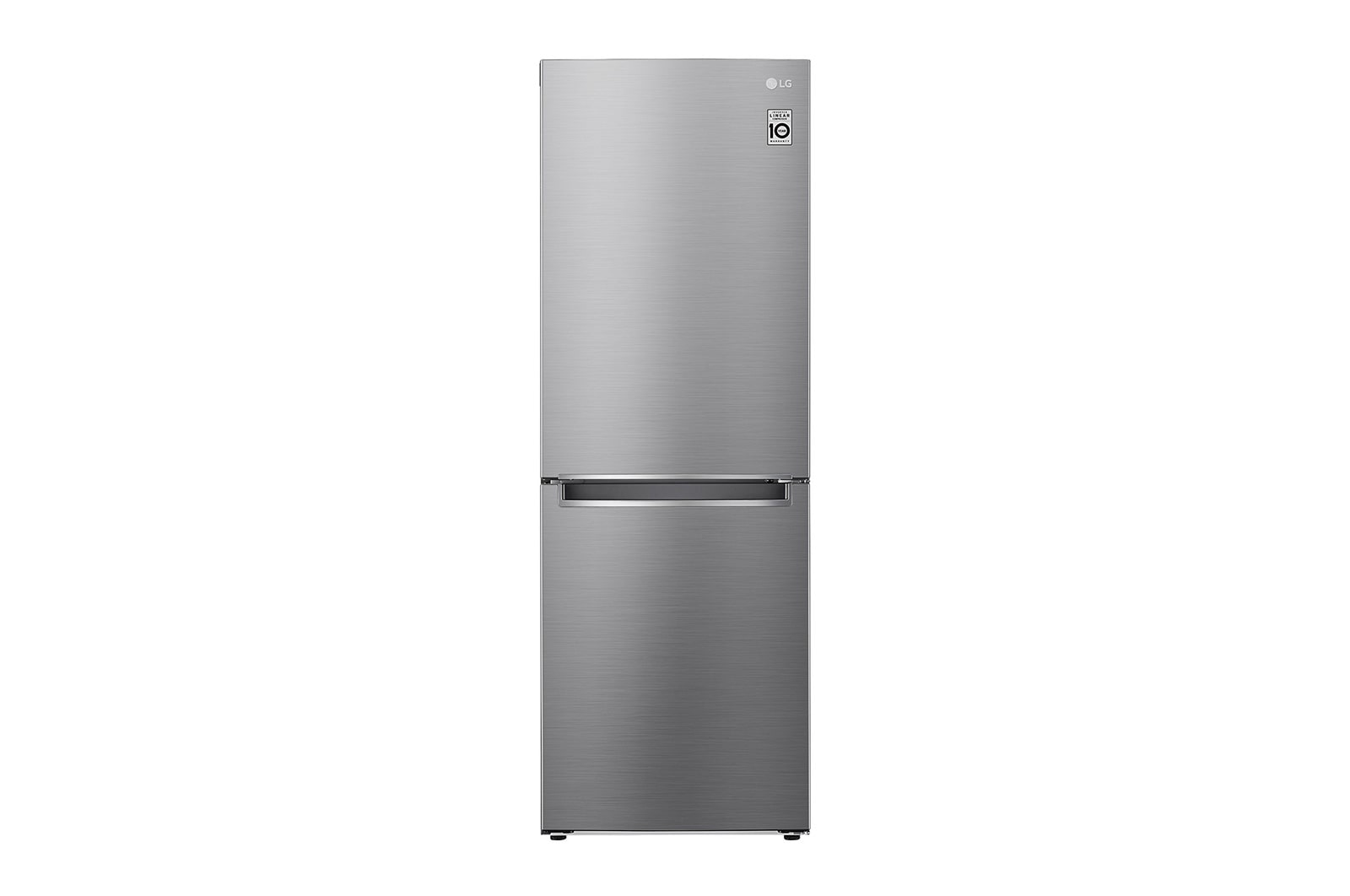 LG 11.8 Cu. Ft. Bottom Freezer Refrigerator with Door Cooling+ in Platinum Silver, GR-B369NLRM