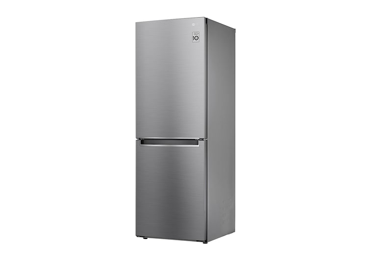 LG 11.8 Cu. Ft. Bottom Freezer Refrigerator with Door Cooling+ in Platinum Silver, GR-B369NLRM