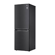 LG 11.8 Cu. Ft. Bottom Freezer Refrigerator with Door Cooling+ in Matte Black Steel, GR-B369NQRM