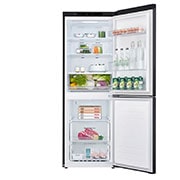 LG 11.8 Cu. Ft. Bottom Freezer Refrigerator with Door Cooling+ in Matte Black Steel, GR-B369NQRM