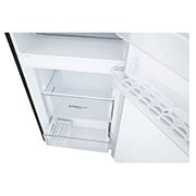 LG 11.8 Cu. Ft. Bottom Freezer Refrigerator with Door Cooling+ in Matte Black Steel, GR-B369NQRM